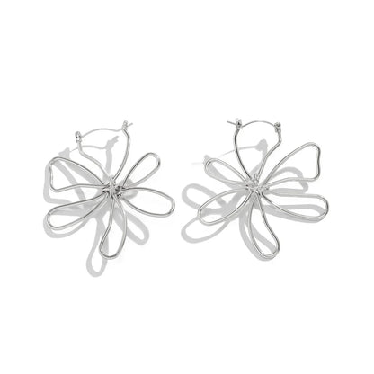 Dainty Floral Pendant Earrings