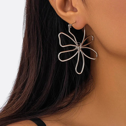 Dainty Floral Pendant Earrings