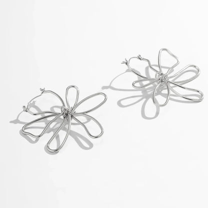 Dainty Floral Pendant Earrings