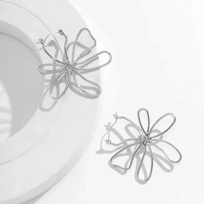 Dainty Floral Pendant Earrings