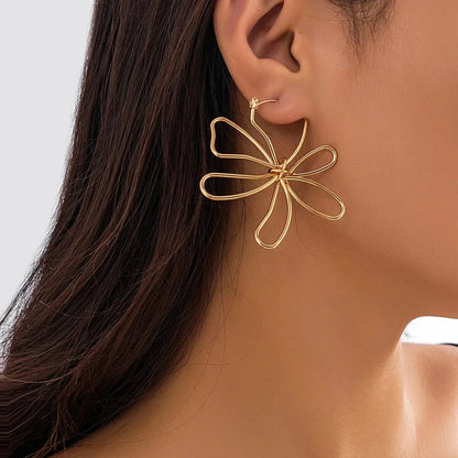 Dainty Floral Pendant Earrings