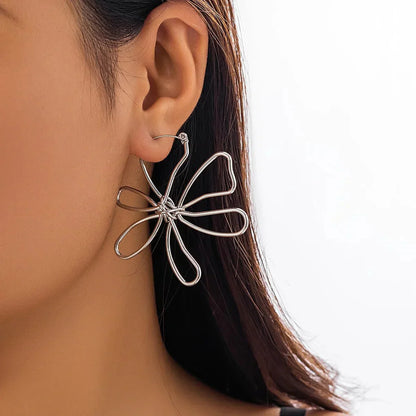 Dainty Floral Pendant Earrings