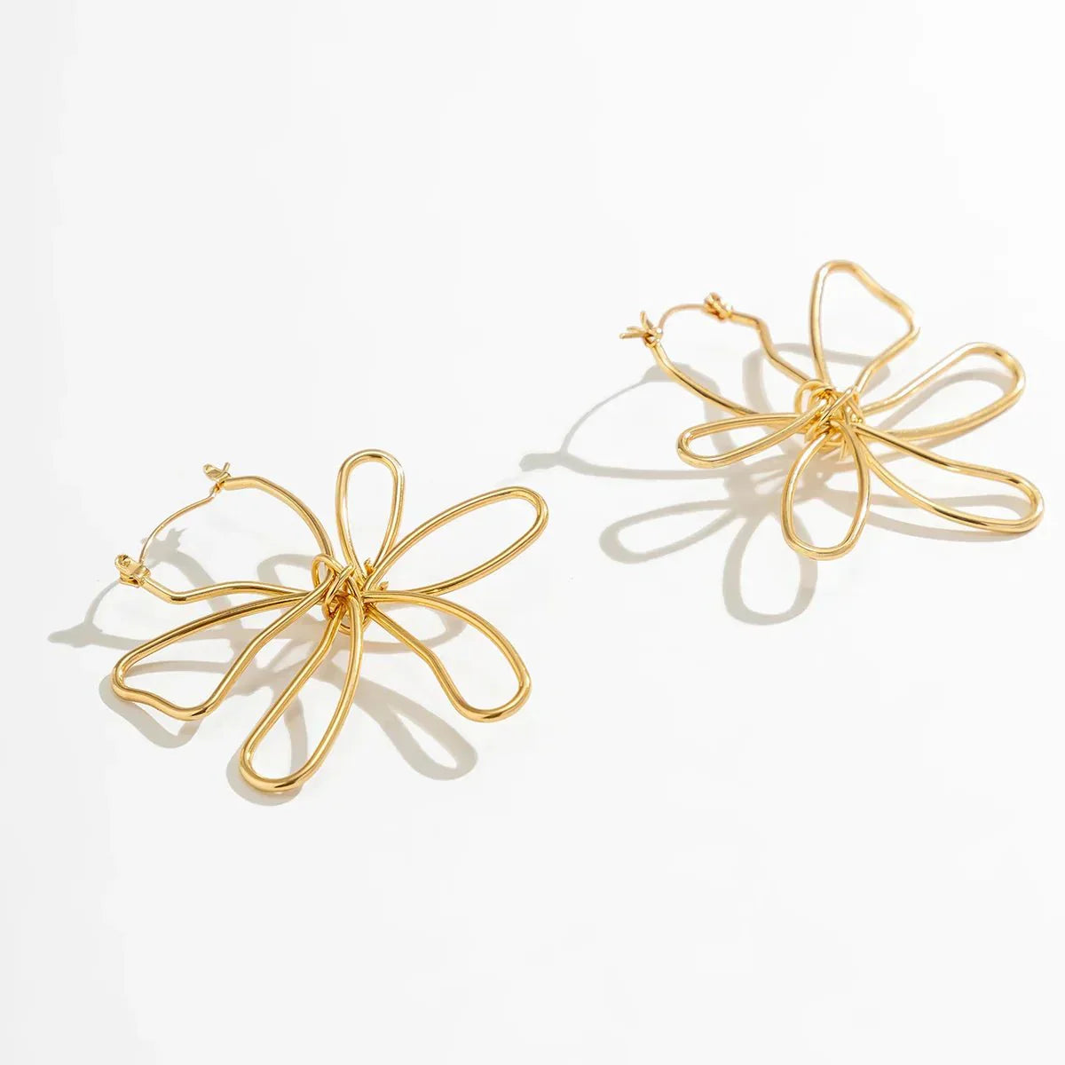 Dainty Floral Pendant Earrings