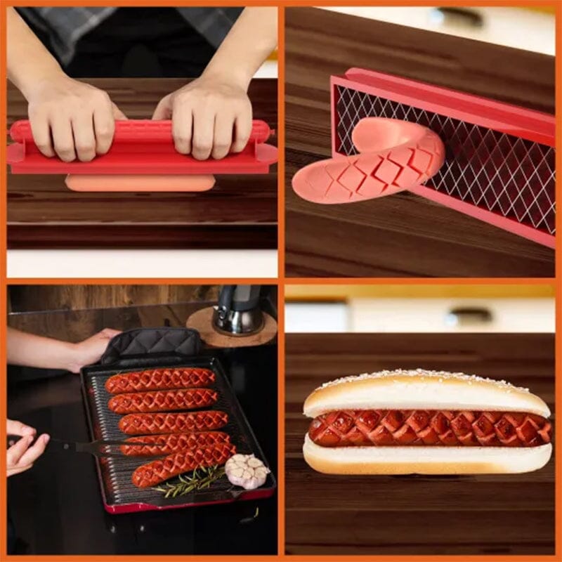 Fast Simple Hot Dog Cutter Device