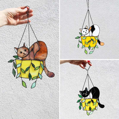 Vibrant Kitty Glass Window Cling