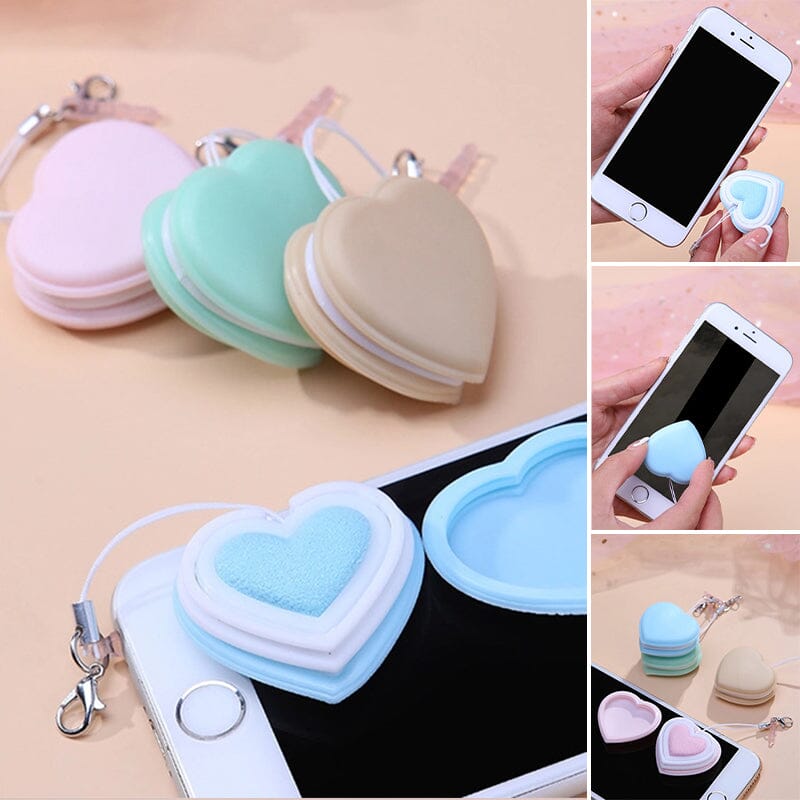 Delicate Heart Shaped Phone Screen Cleaner - Luxicro