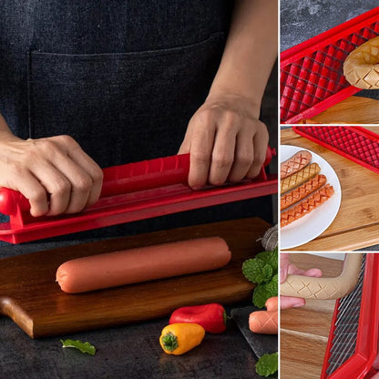Fast Simple Hot Dog Cutter Device - Luxicro