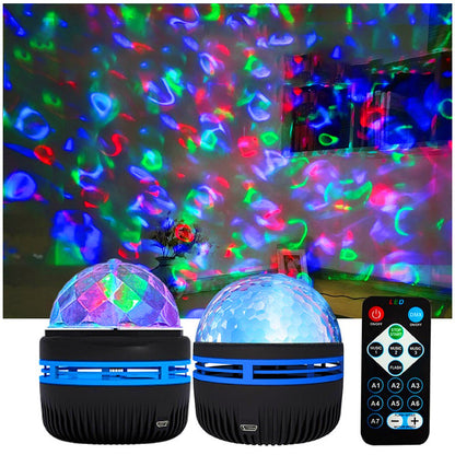 Vibrant Ocean and Starry Night Light Projector