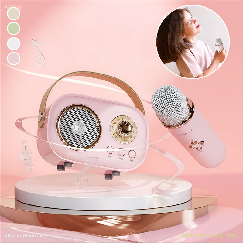 Compact Karaoke Machine & Bluetooth Wireless Speaker