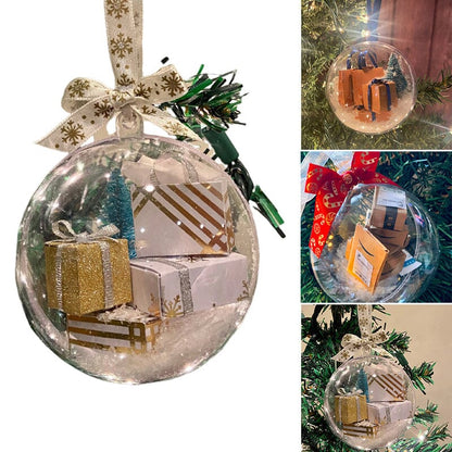 Sparkling Transparent Holiday Ball Decoration
