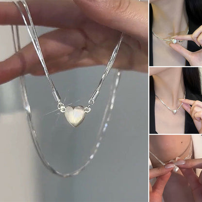 Lovely Heart Magnetic Necklace Pendant