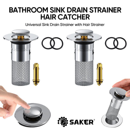 Simple Install Bathroom Drain Hair Catcher