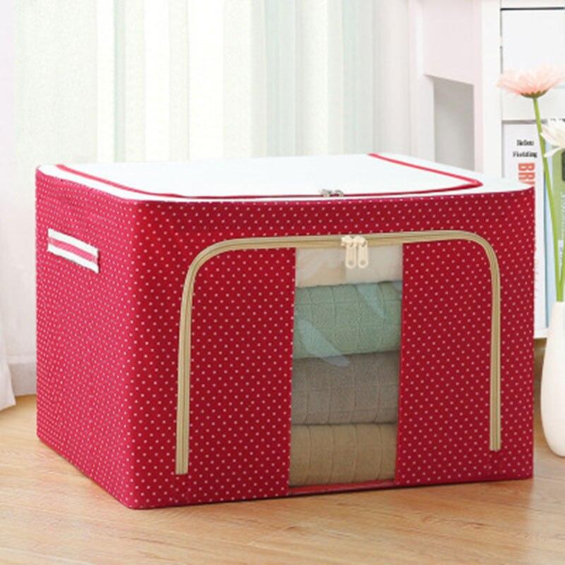 Collapsible Fabric Storage Bin with See Through Panel - Luxicro