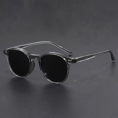 Timeless Mens Round Shades Brown Frames - Luxicro