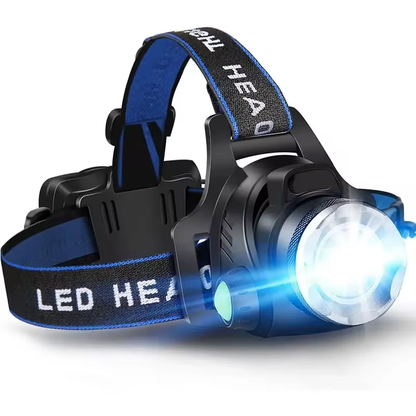 Bright Rechargeable LED Headlight Waterproof Zoom Lamp - Luxicro