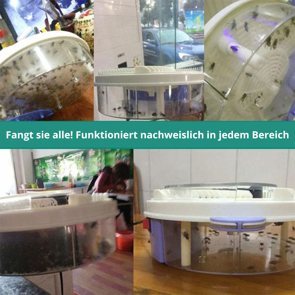 Quiet Electric Fly Trap with Spinning Cage