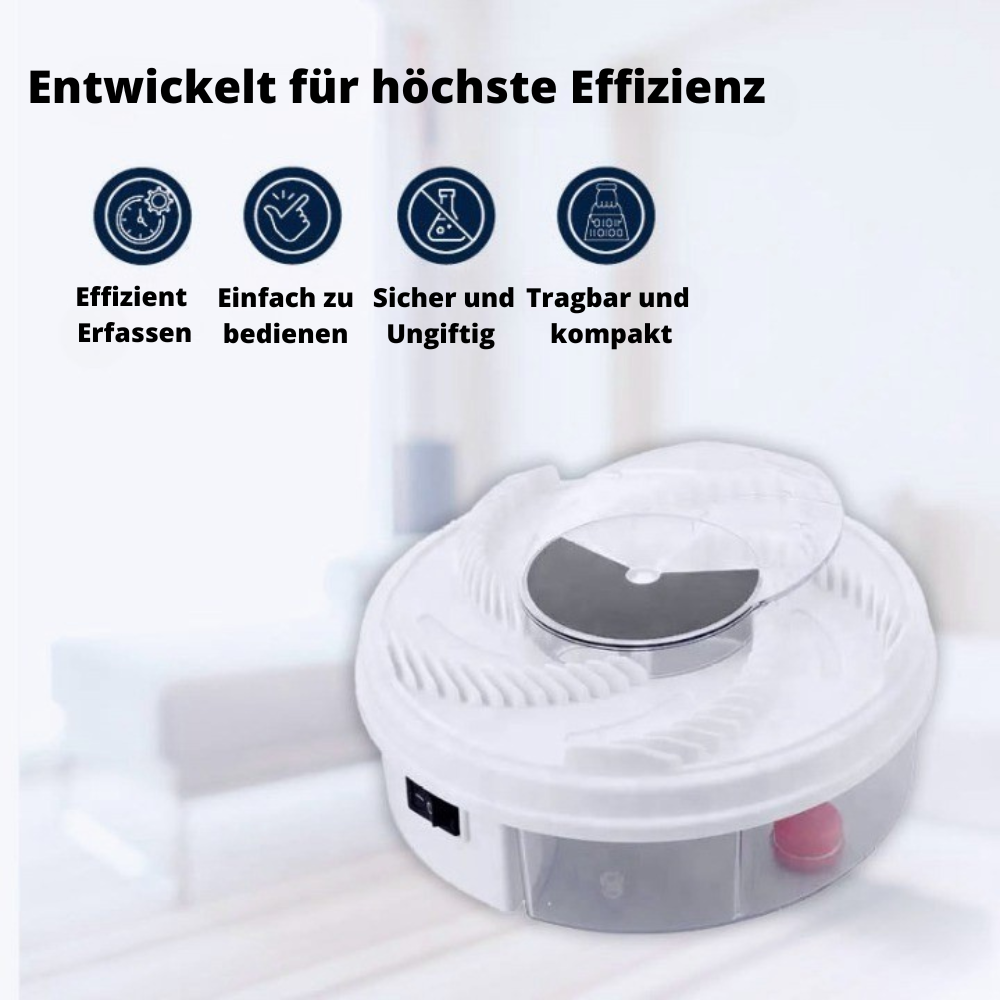 Quiet Electric Fly Trap with Spinning Cage