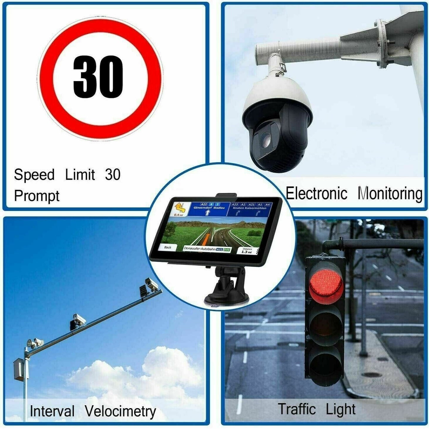 Advanced 7 GPS Sat Nav with Live Traffic Alerts