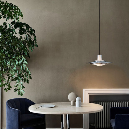 Sleek Metal Hanging Light Fixture