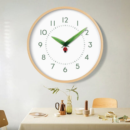 Rustic Wood Bird Clock with Floral Design - Luxicro