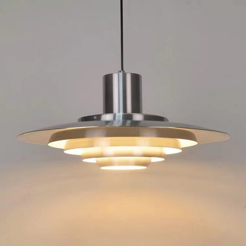 Sleek Metal Hanging Light Fixture - Luxicro