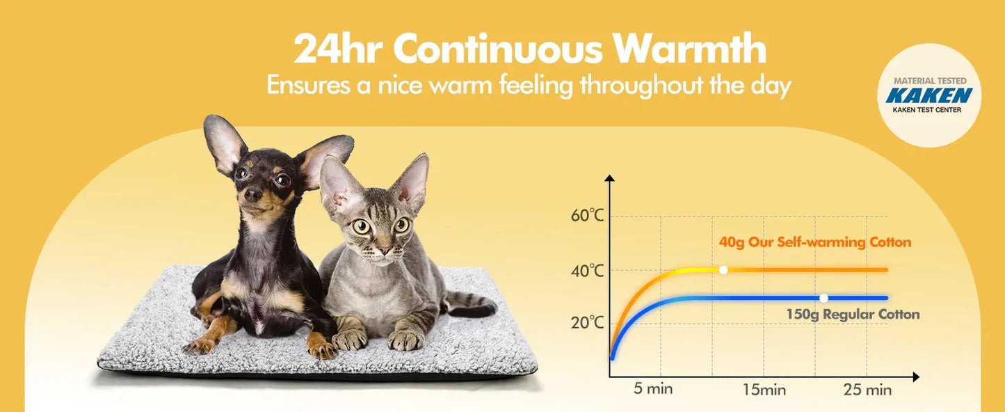Cozy Heated Cat Bed | Warm Pet Mat for Home