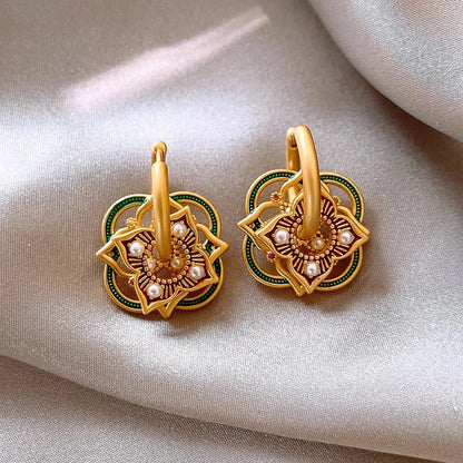 Vibrant Ethnic Dangle Earrings