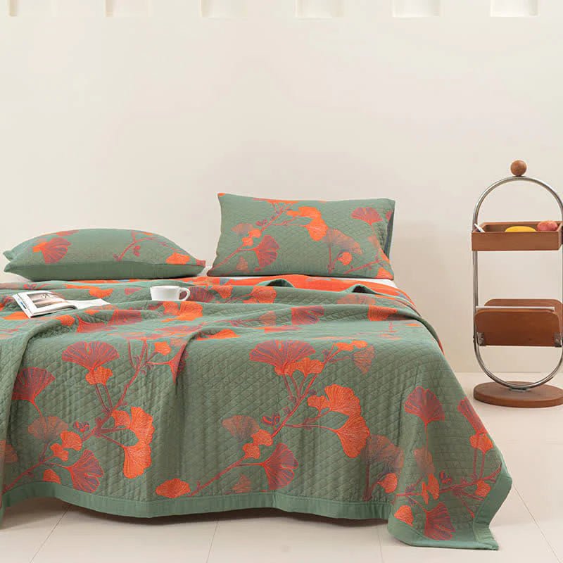 Comfortable Blossom Print Double Sided Sheet Set