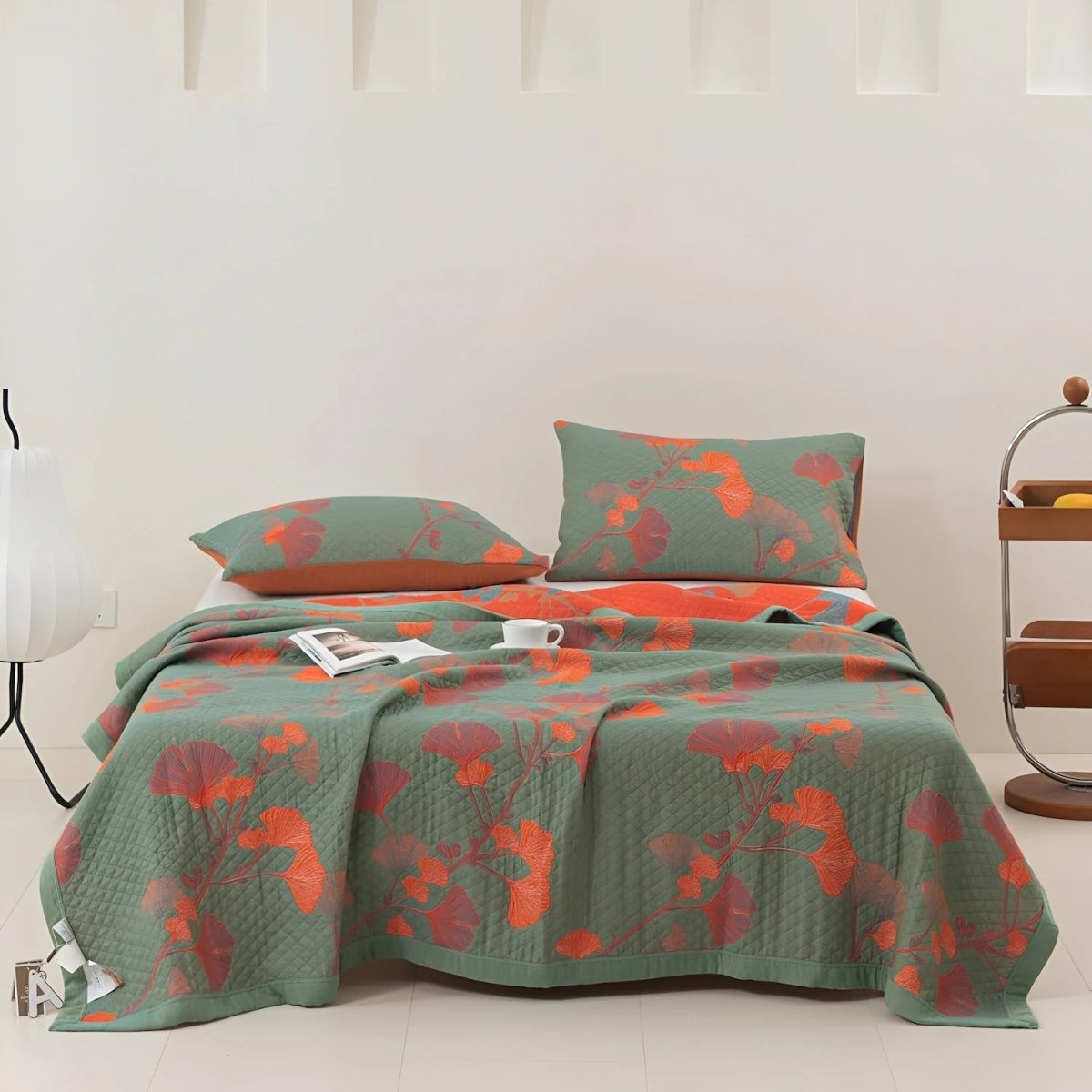 Comfortable Blossom Print Double Sided Sheet Set