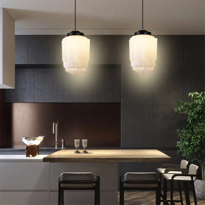 Modern Geo Glass Pendant Light
