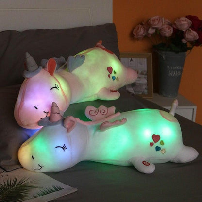 Bright Magical Unicorn Plush Toy with Lights