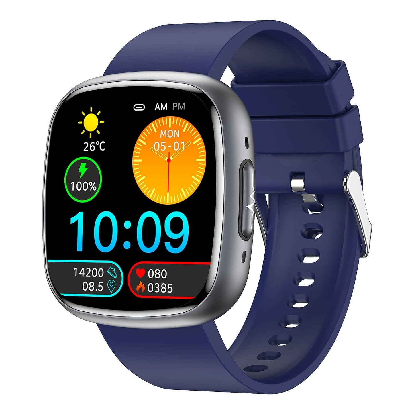 Advanced Health Monitor Smartwatch with ECG and BP Tracker