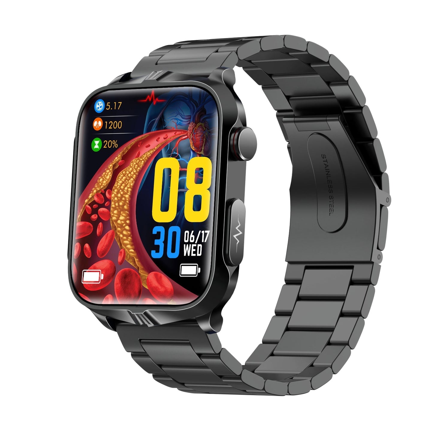 Advanced Smartwatch with Blood Pressure Heart Rate Monitor