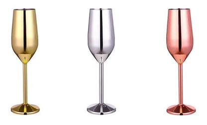 Premium Metal Wine Glass