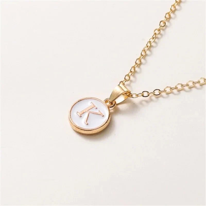 Elegant Personalized Gold Circle Necklace