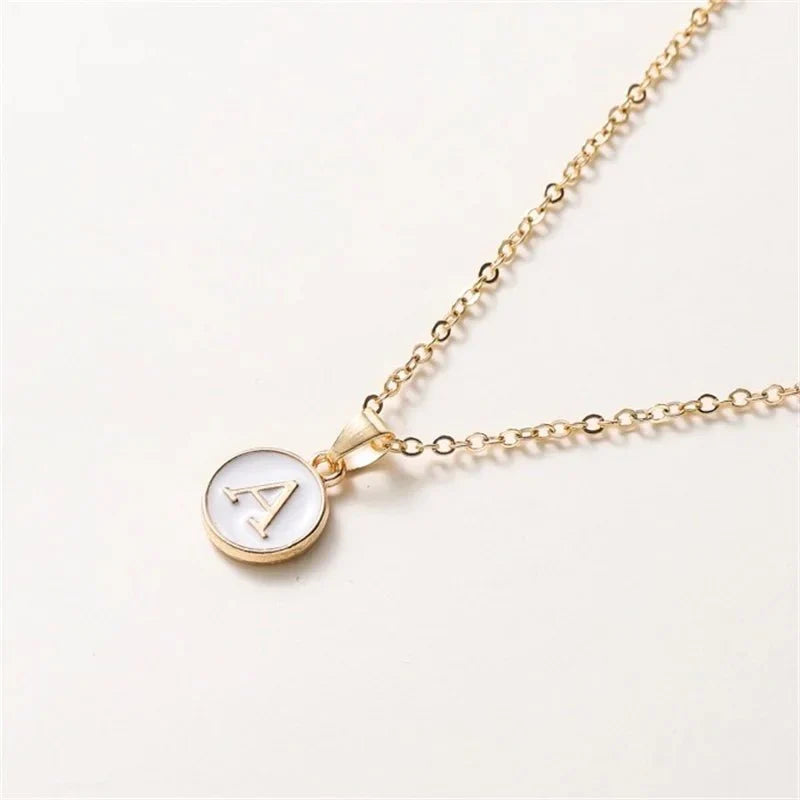 Elegant Personalized Gold Circle Necklace - Luxicro