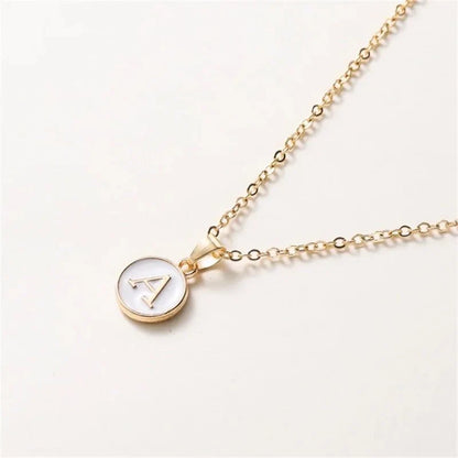Elegant Personalized Gold Circle Necklace - Luxicro
