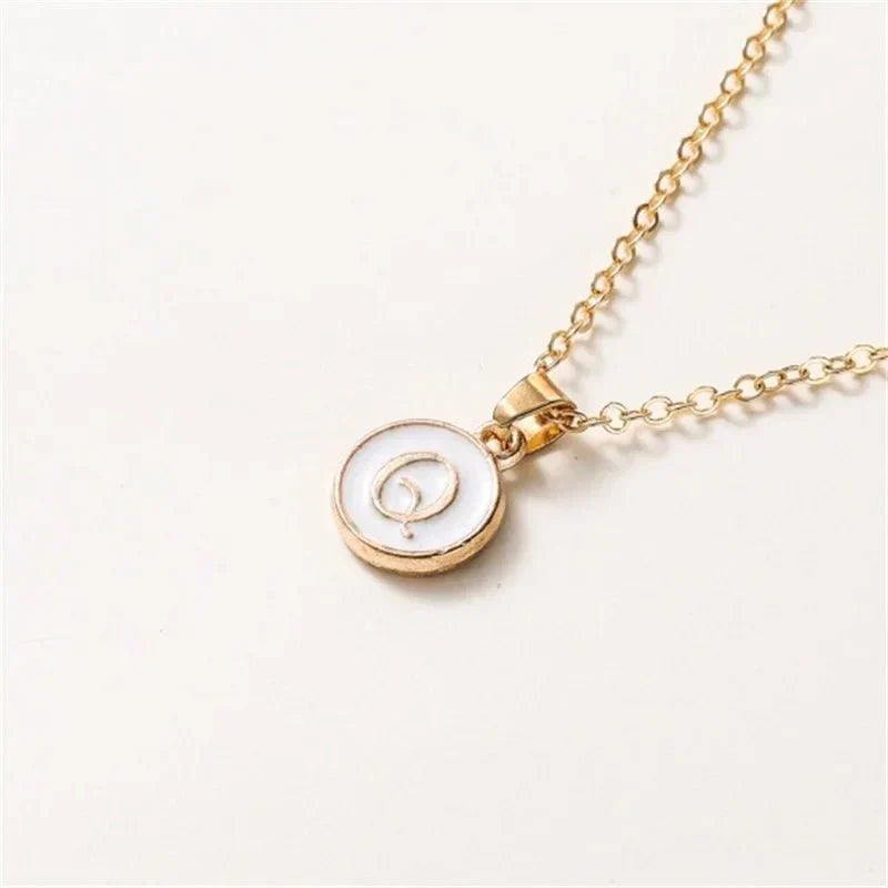 Elegant Personalized Gold Circle Necklace