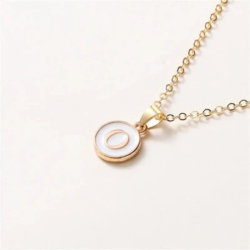 Elegant Personalized Gold Circle Necklace