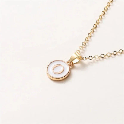 Elegant Personalized Gold Circle Necklace