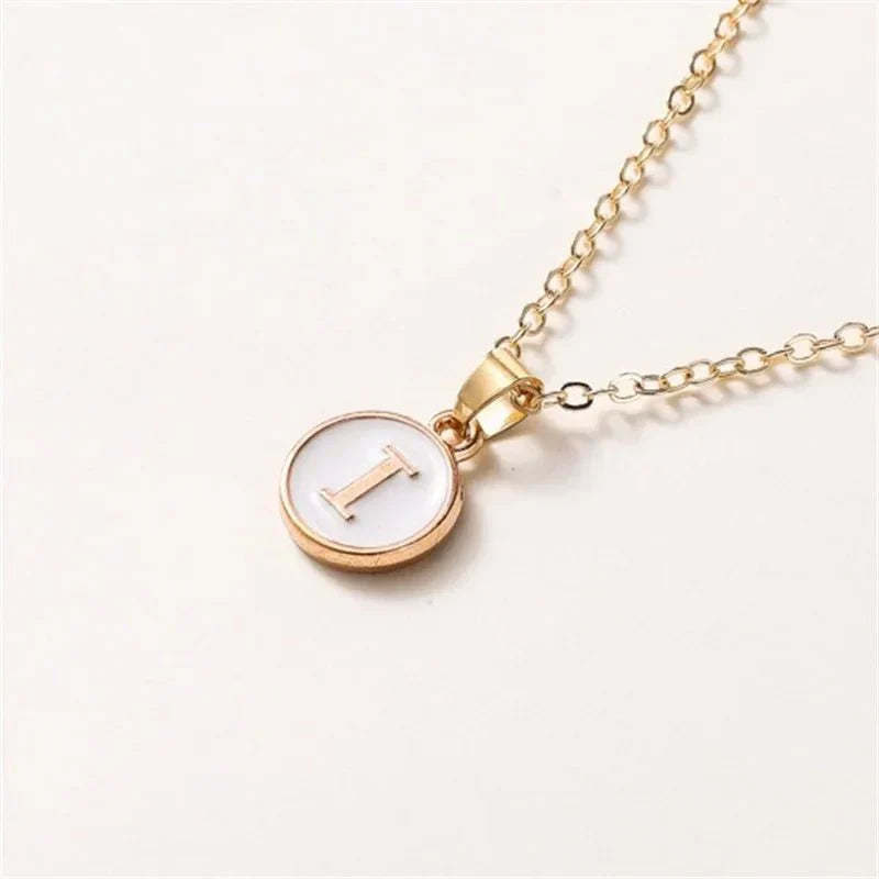 Elegant Personalized Gold Circle Necklace