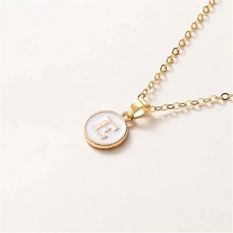 Elegant Personalized Gold Circle Necklace