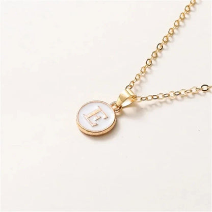 Elegant Personalized Gold Circle Necklace