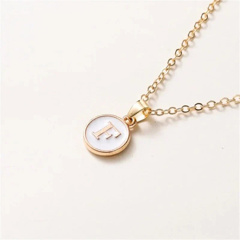 Elegant Personalized Gold Circle Necklace