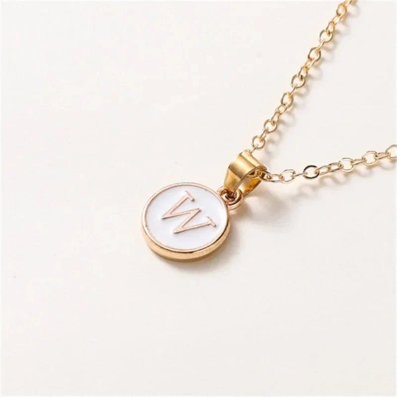 Elegant Personalized Gold Circle Necklace
