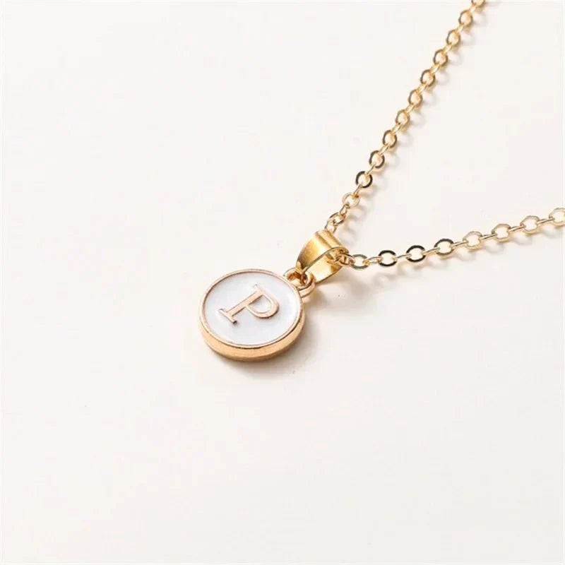 Elegant Personalized Gold Circle Necklace