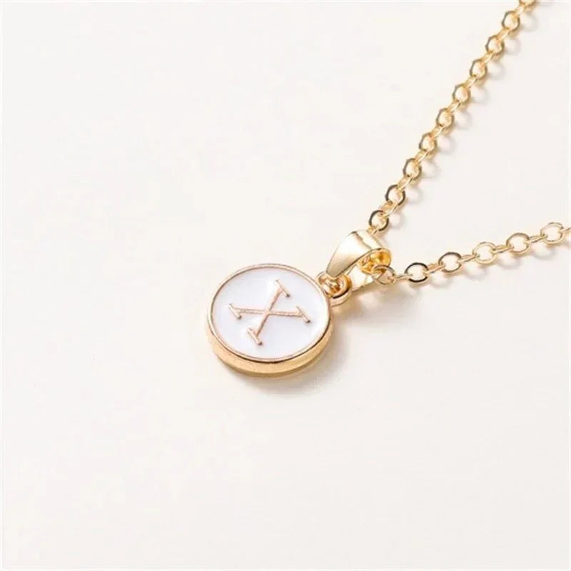 Elegant Personalized Gold Circle Necklace