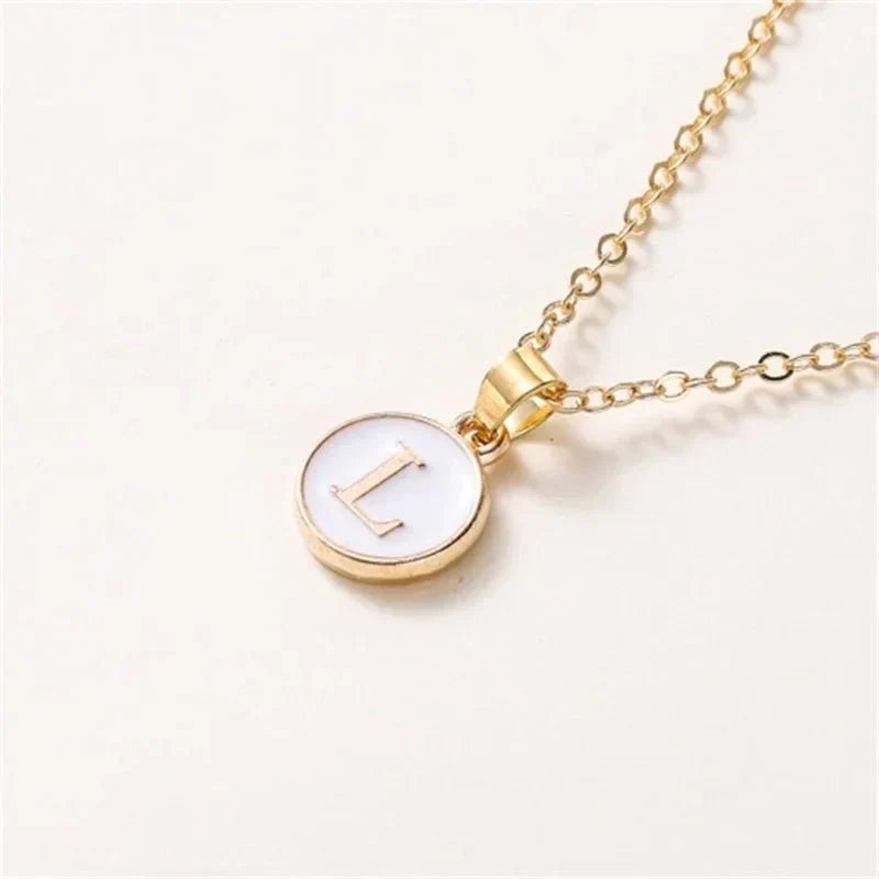 Elegant Personalized Gold Circle Necklace