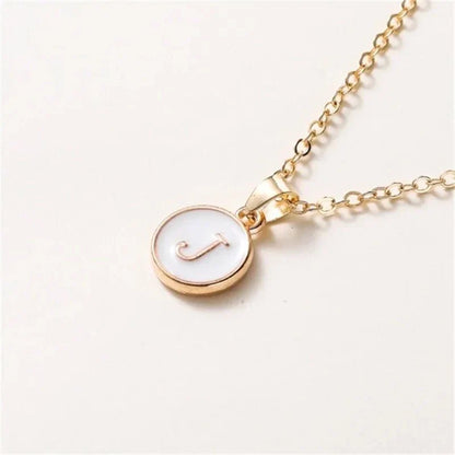 Elegant Personalized Gold Circle Necklace