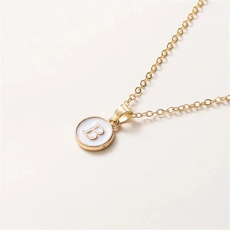 Elegant Personalized Gold Circle Necklace